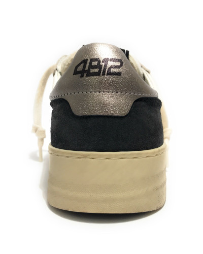 Sneakers uomo 4B12 bianco/ grigio US25QB09 HYPER-U113