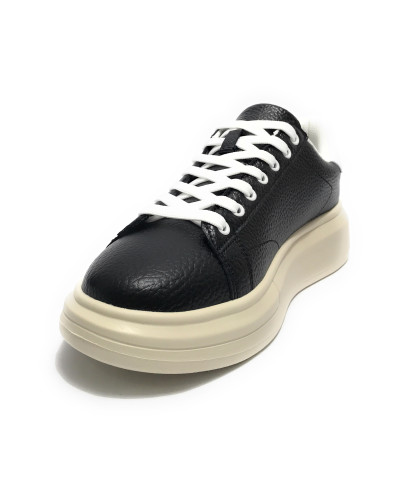 Scarpe uomo Liu-Jo sneaker Big 01 in pelle nero US25LJ02 7B5005 PX631