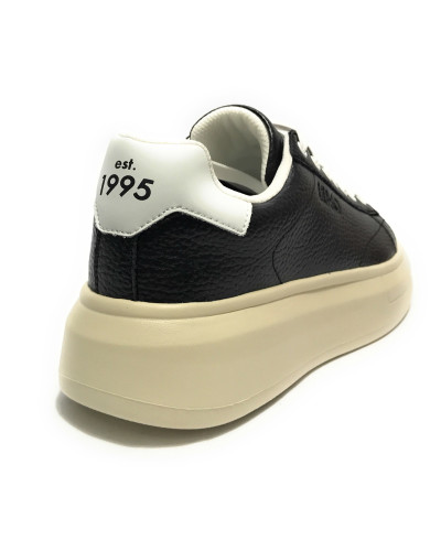 Scarpe uomo Liu-Jo sneaker Big 01 in pelle nero US25LJ02 7B5005 PX631