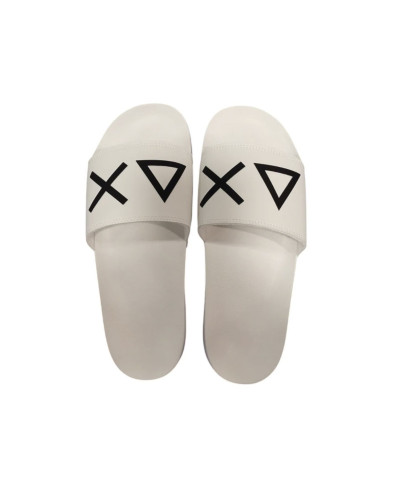 Slippers logo Sun68 01 bianco uomo US25SU19 X35102
