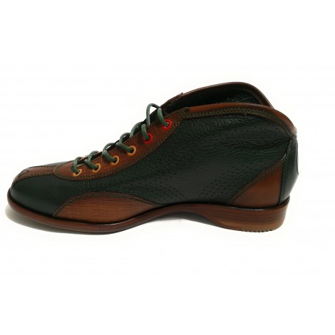 Scarpe uomo Botti polacchino Piper col. verde camel/ dattero U18BO05