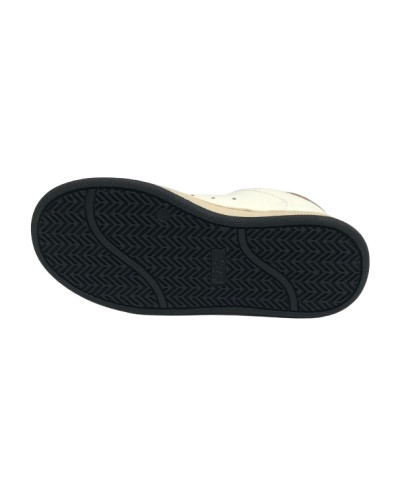 Scarpe bambino 2B12 sneaker con strap Babysuprime-W74 pelle bianco/leo ZS25QB07
