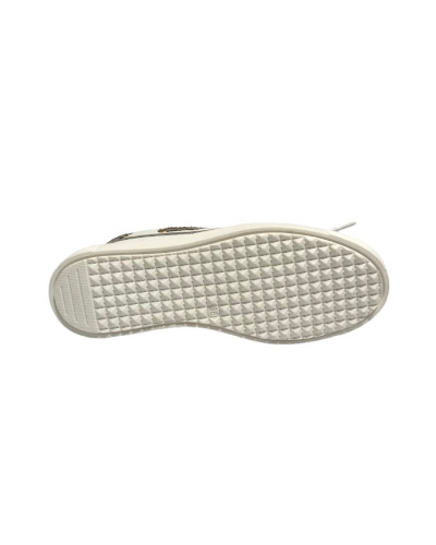 Scarpe donna Borbonese mocassino in pelle white/OP natural DS25BO04 91040022
