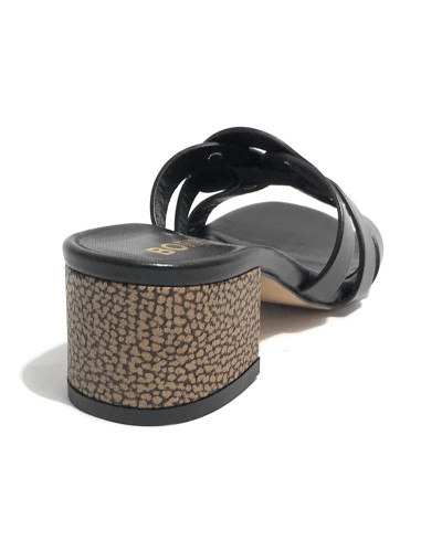 Sandalo donna Borbonese TC 50 black/ OP natural DS25BO01 91040016