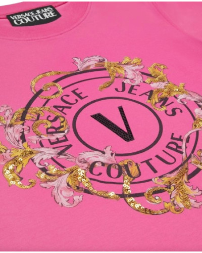 T-shirt donna Versace Jeans Couture rosa ES25VE01 78HAHC01