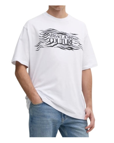 T-shirt uomo Versace Jeans Couture bianco ES25VE15 78GAH6L1