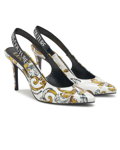 Scarpe donna Versace Jeans Couture slingback bianco DS25VE07 78VA3S52