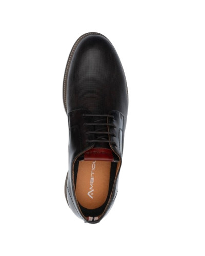 Scarpe uomo Ambitious 11465A francesina stringata in pelle dark brown US24AM08