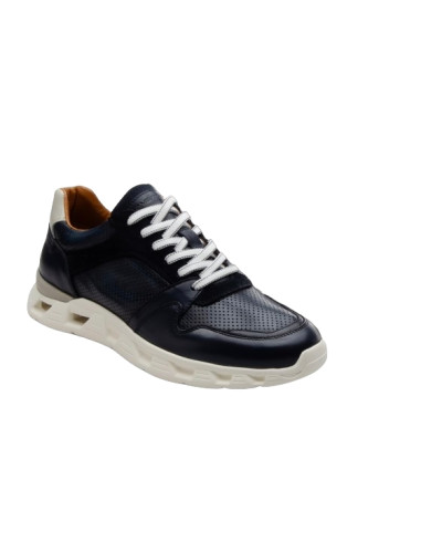 Scarpe uomo Ambitious 13448A sneakers in pelle blu navy US24AM06