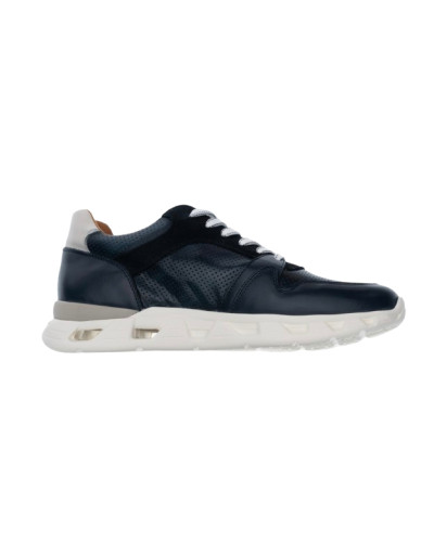 Scarpe uomo Ambitious 13448A sneakers in pelle blu navy US24AM06