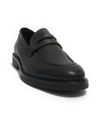Scarpe uomo Ambitious 12306 mocassino in pelle nero U24AM04