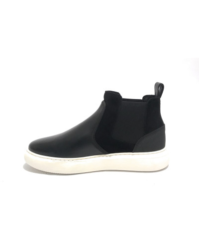 Scarpe uomo Ambitious sneaker 11799 slip-on in pelle scamosciata black U23AM08