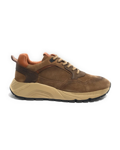 Scarpe uomo Ambitious sneaker pelle scamosciata tobacco U25AM03 13422A-7132AM