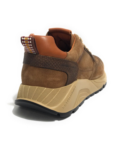 Scarpe uomo Ambitious sneaker pelle scamosciata tobacco U25AM03 13422A-7132AM
