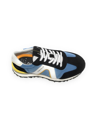 Scarpe uomo Ambitious 11538 sneaker running  blue navy/ jeans US21AM22