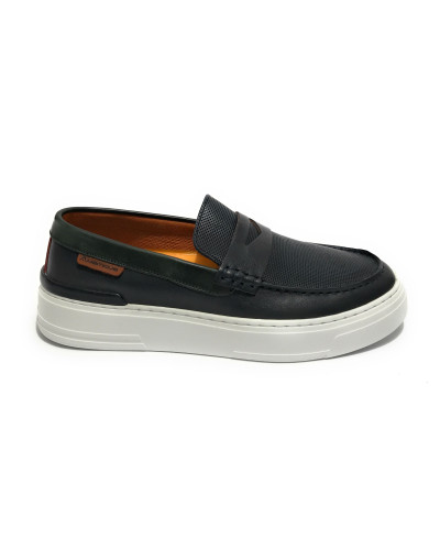 Scarpe uomo Ambitious anthracite mocassino in pelle blu navy US22AM09 10322A