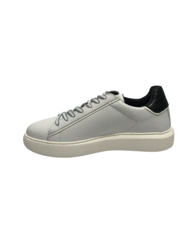 Scarpe uomo Ambitious 11677D sneaker bianco/ nero U24AM15