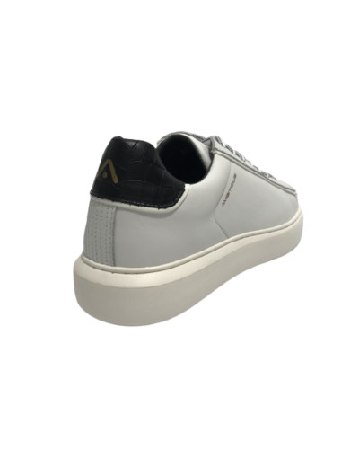 Scarpe uomo Ambitious 11677D sneaker bianco/ nero U24AM15