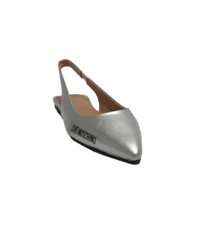 Sandalo donna slingback Love Moschino silver DS25MO09 JA11021