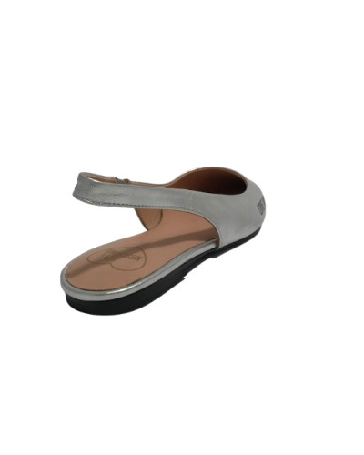 Sandalo donna slingback Love Moschino silver DS25MO09 JA11021