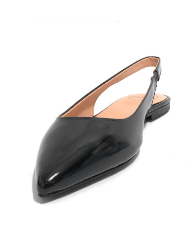 Sandalo donna slingback Love Moschino nero vernice DS25MO10 JA11021