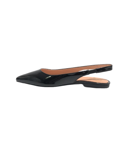 Sandalo donna slingback Love Moschino nero vernice DS25MO10 JA11021