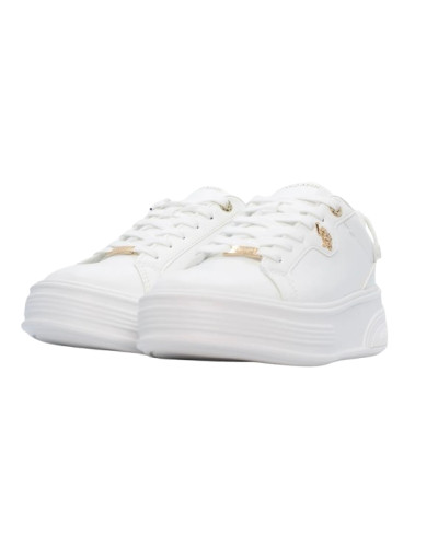 Sneaker U.S. POLO donna Asuka008W in ecopelle white DS25UP03