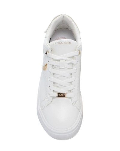Sneaker U.S. POLO donna Asuka008W in ecopelle white DS25UP03