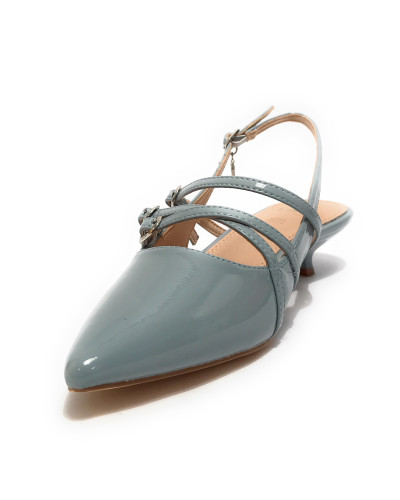 Scarpe donna sandalo Gold&gold ecopelle azzurro DS25GG09 G018