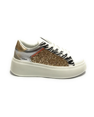 Sneaker donna Gold&gold bianco/ oro DS25GG07 GB948
