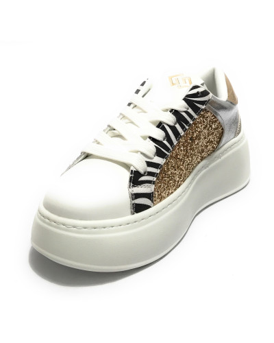Sneaker donna Gold&gold bianco/ oro DS25GG07 GB948