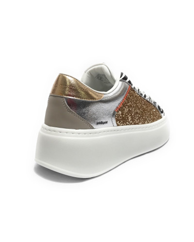 Sneaker donna Gold&gold bianco/ oro DS25GG07 GB948