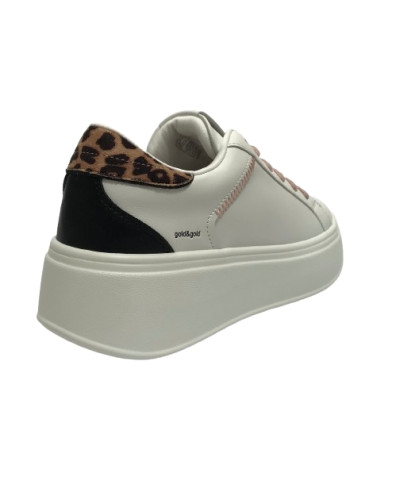 Sneaker donna Gold&gold bianco/ leopard DS25GG11 GB948
