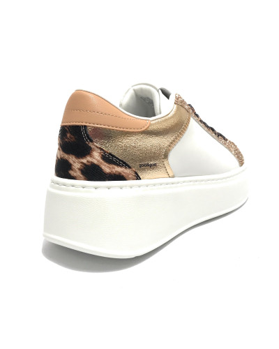 Sneaker donna Gold&gold bianco/ leopard DS25GG12 GB948