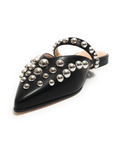 Scarpe donna sandalo Gold&gold ecopelle nero DS25GG20 GD237