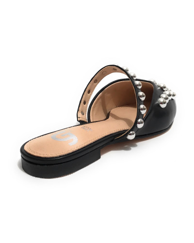 Scarpe donna sandalo Gold&gold ecopelle nero DS25GG20 GD237