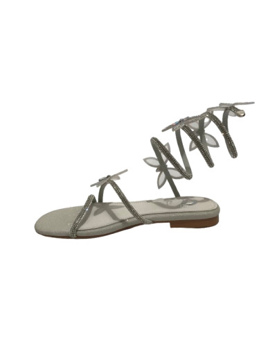 Scarpe donna Gold&gold sandalo con strass silver DS25GG27 GH52