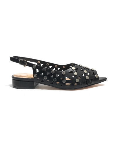 Scarpe donna sandalo Gold&gold TC 25 nero DS25GG32 GP787