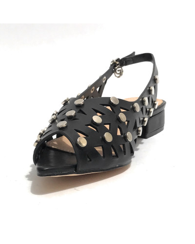 Scarpe donna sandalo Gold&gold TC 25 nero DS25GG32 GP787