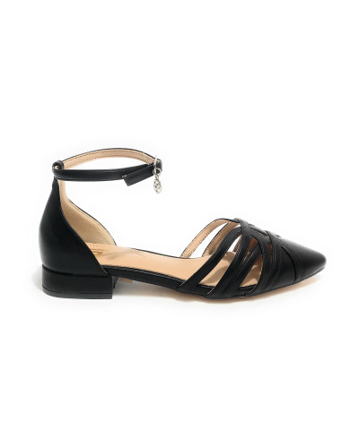 Scarpe donna sandalo Gold&gold ecopelle nero DS25GG40 GP776