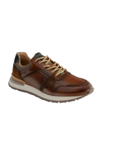 Sneaker uomo Ambitious in pelle cognac US25AM02 13905A_6584AM