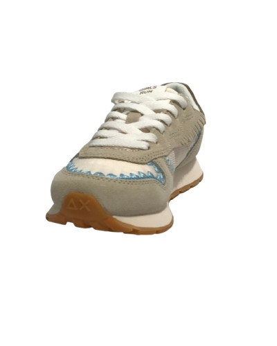 Sneaker Sun68 Girls's Ally ethnic teen bianco panna ZS25SU06 Z35405T