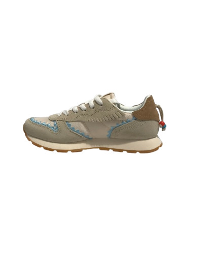 Sneaker Sun68 Girls's Ally ethnic teen bianco panna ZS25SU06 Z35405T