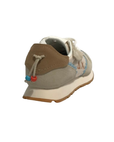 Sneaker Sun68 Girls's Ally ethnic teen bianco panna ZS25SU06 Z35405T