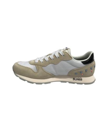 Sneaker Sun68 Girls's Ally studs teen bianco ZS25SU09 Z35406T