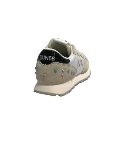Sneaker Sun68 Girls's Ally studs teen bianco ZS25SU09 Z35406T