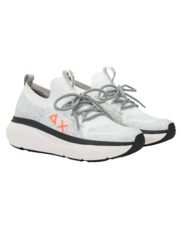 Sneaker Sun68 Boy's Jupiter knit teen bianco ZS25SU17 Z35327T