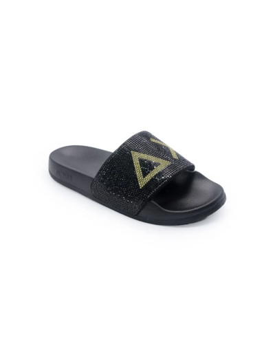 Slippers logo strass Sun68 11 nero donna DS25SU25 X35205