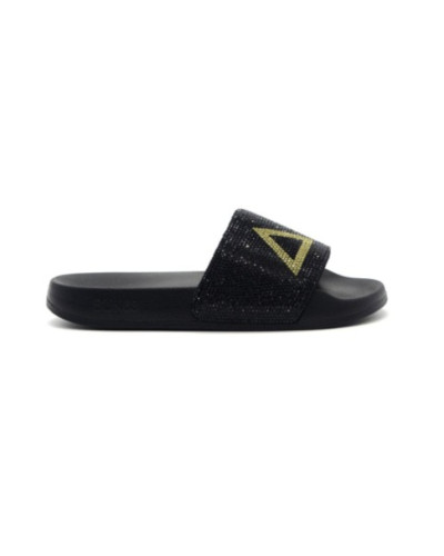 Slippers logo strass Sun68 11 nero donna DS25SU25 X35205