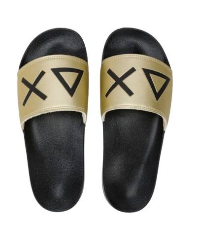 Slippers logo Sun68 boy's nero/oro ZS25SU21 X35302